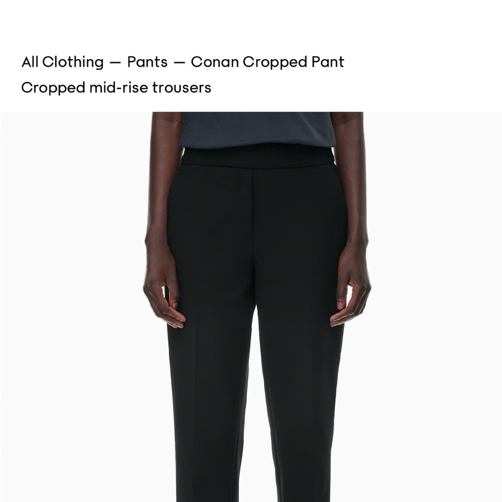 New Conan Cropped black pants by Babaton